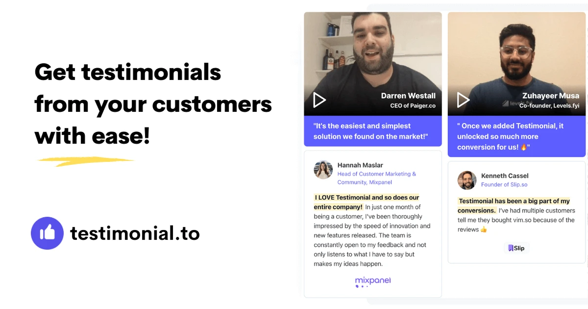 Testimonial screenshot