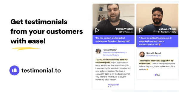 Testimonial preview
